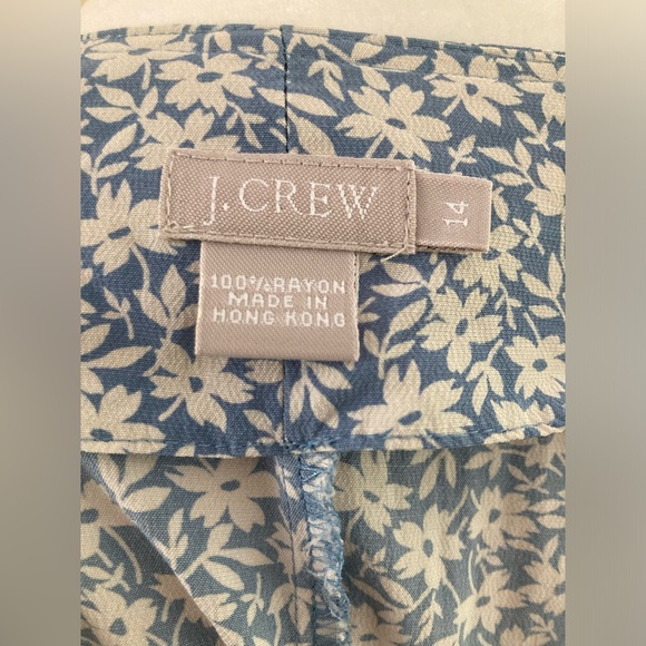 Vintage J.Crew Blue Floral Dress - Picture 8 of 10